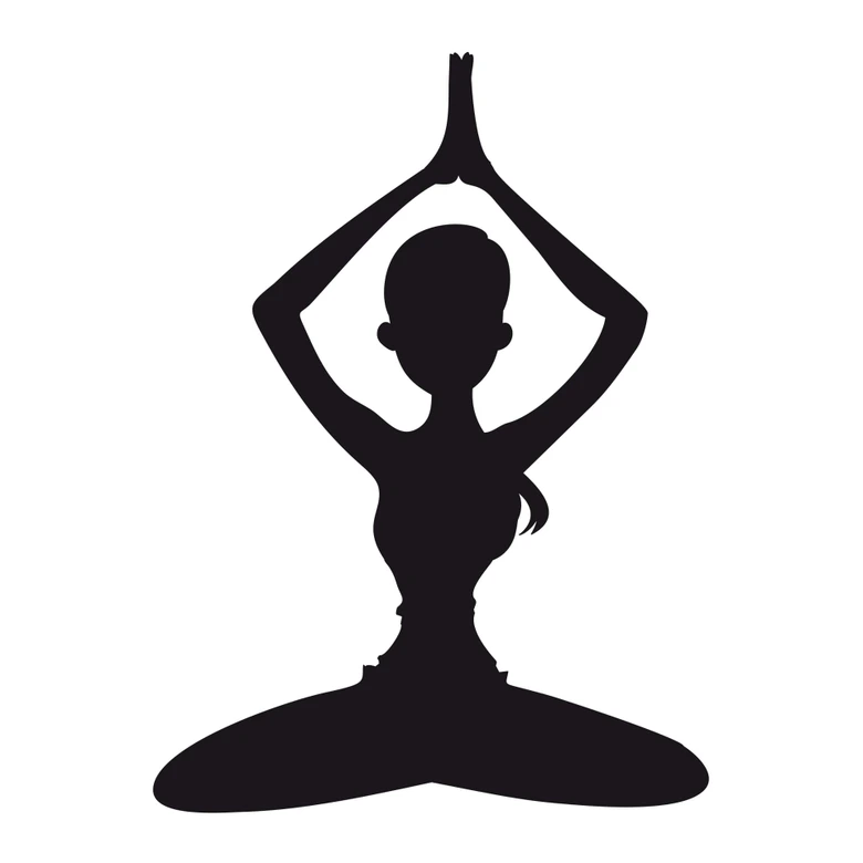Wandtattoo Yoga Meditationsstellung 01 