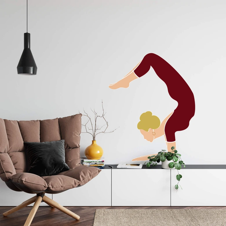 Wandtattoo Yoga - Skorpion 