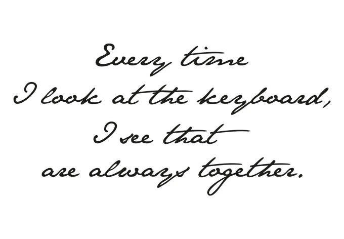 Wall sticker Every time I look... 