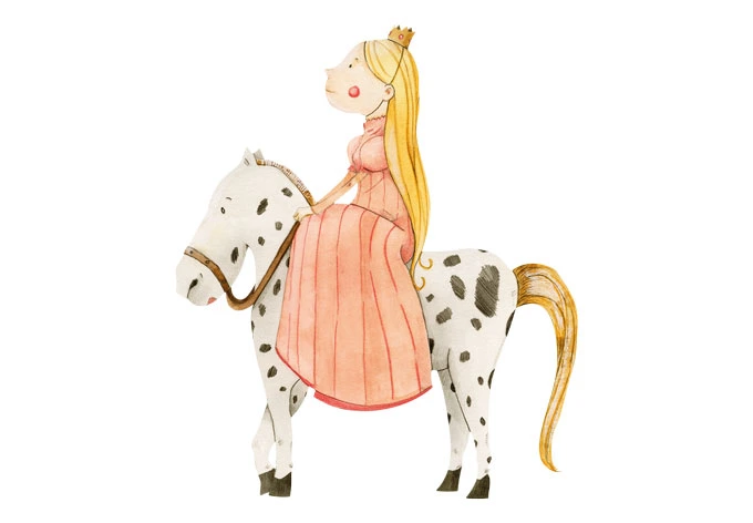 Sticker mural - Loske - Princesse 