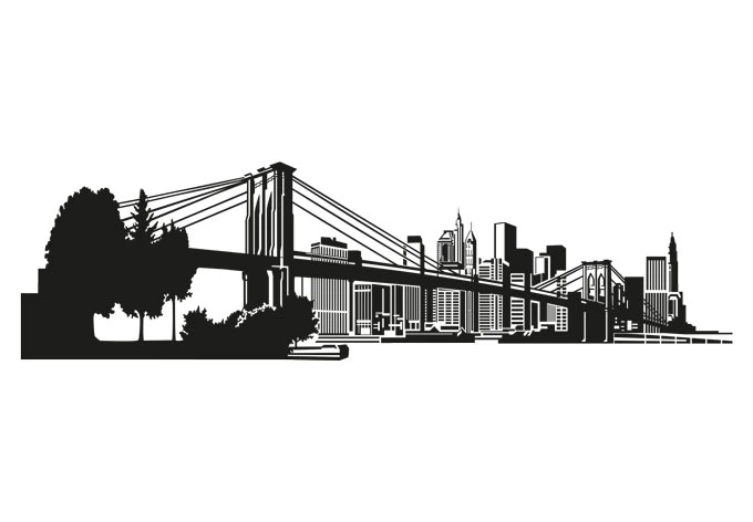 New York Skyline 3 Wall sticker 