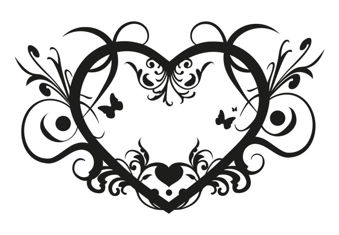 Ornament Floralie incl. 2 Photo Frames Wall sticker 