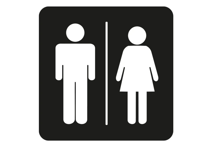 Restroom Couple 2 Wall sticker 