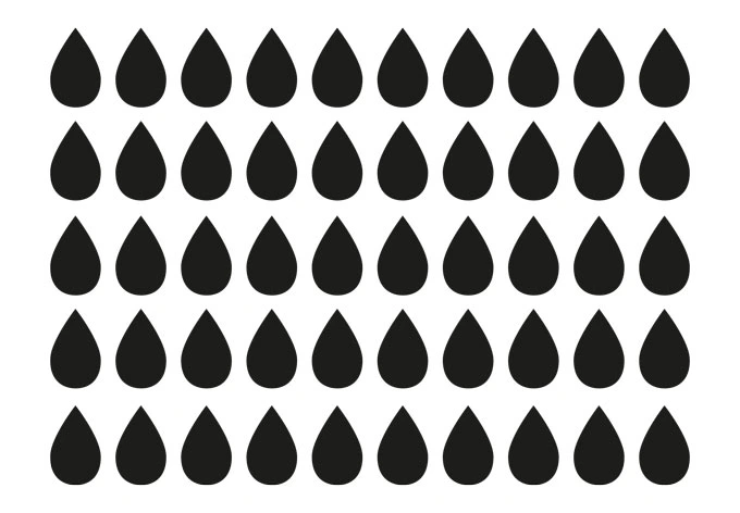 Drops set (50 parts) Wall stickers 