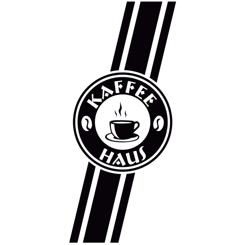 Wandtattoo Banner Kaffee Haus 