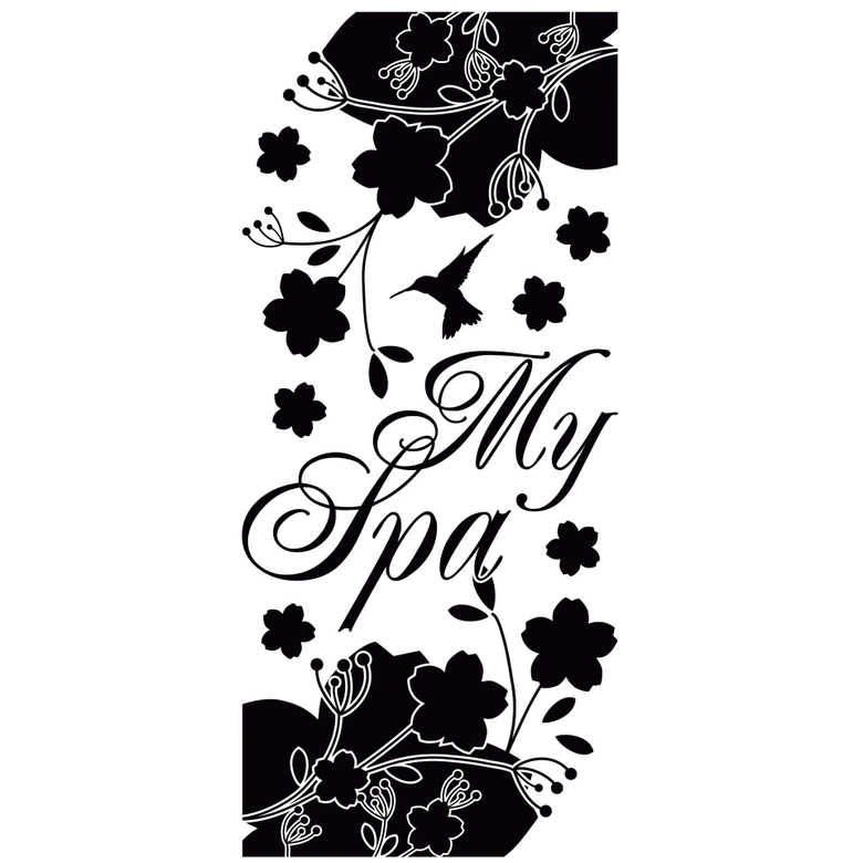 Wandtattoo Banner My Spa 