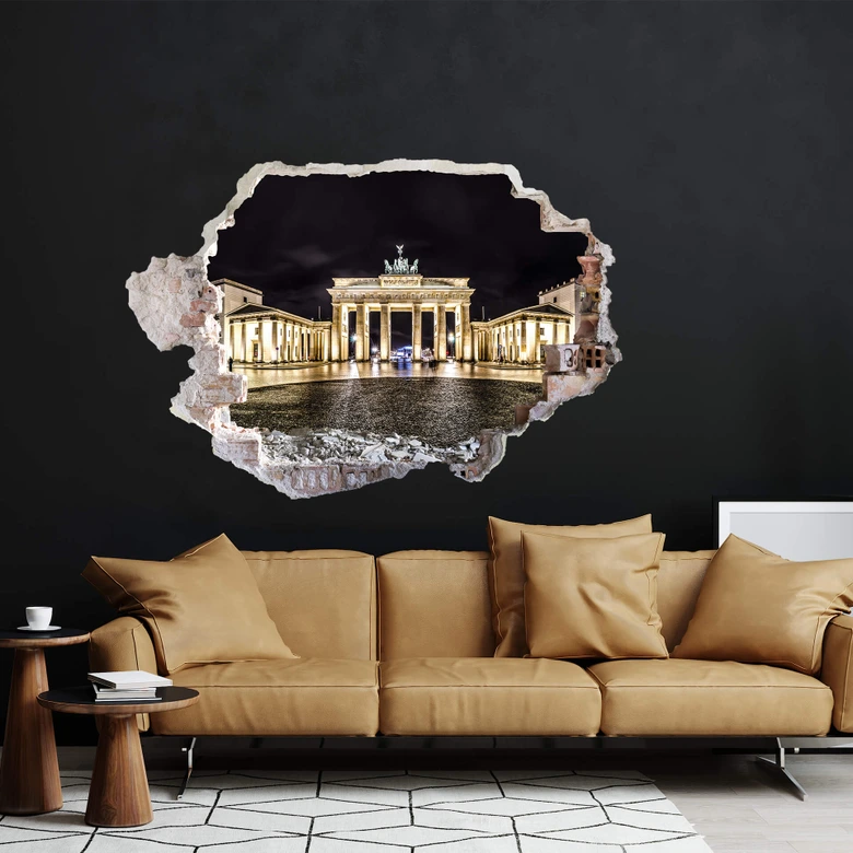 Sticker mural 3D Porte de Brandebourg 