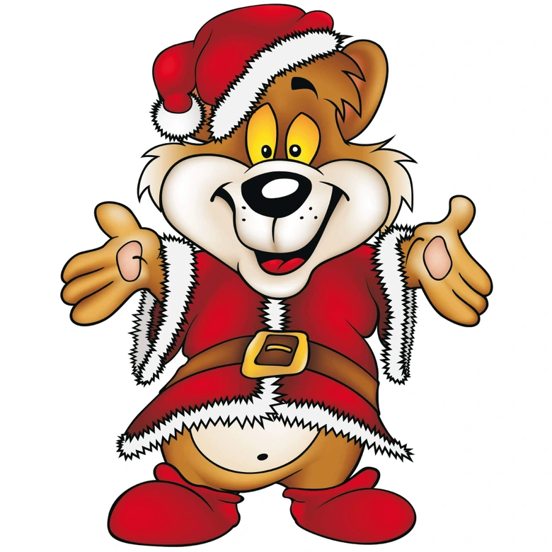 Wandtattoo Weihnachtsbär 