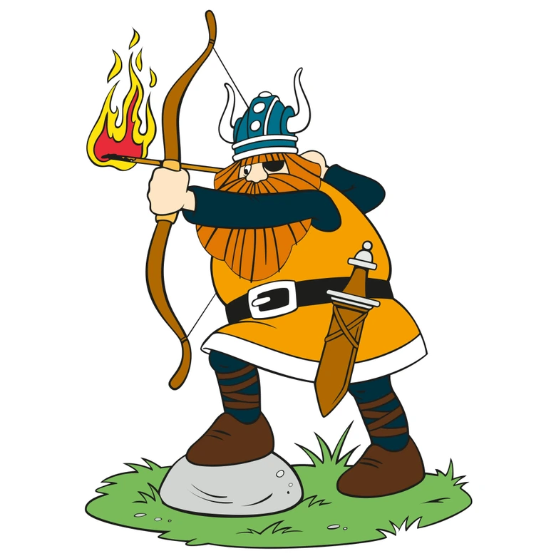 Muursticker Wickie de Viking - Halvar 4 