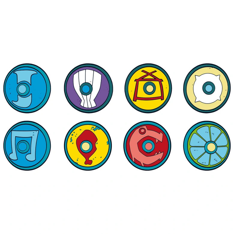 Wandtattoo Wickie - Vikinger Schilde 