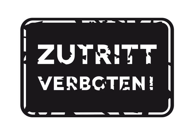 Wandtattoo Zutritt verboten! 01 