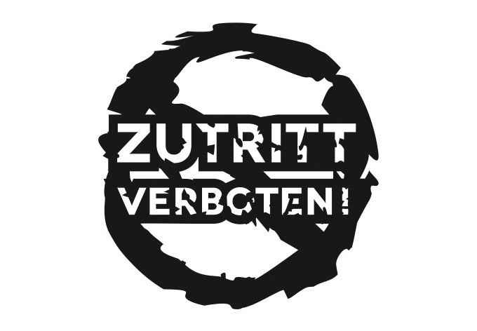 Wandtattoo Zutritt verboten! 02 