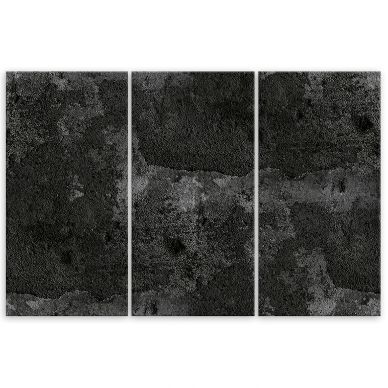 Leinwandbild 3 teilig, Alte Betonwand 