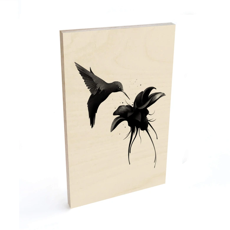 Houten Poster - Ireland - Hummingbird 