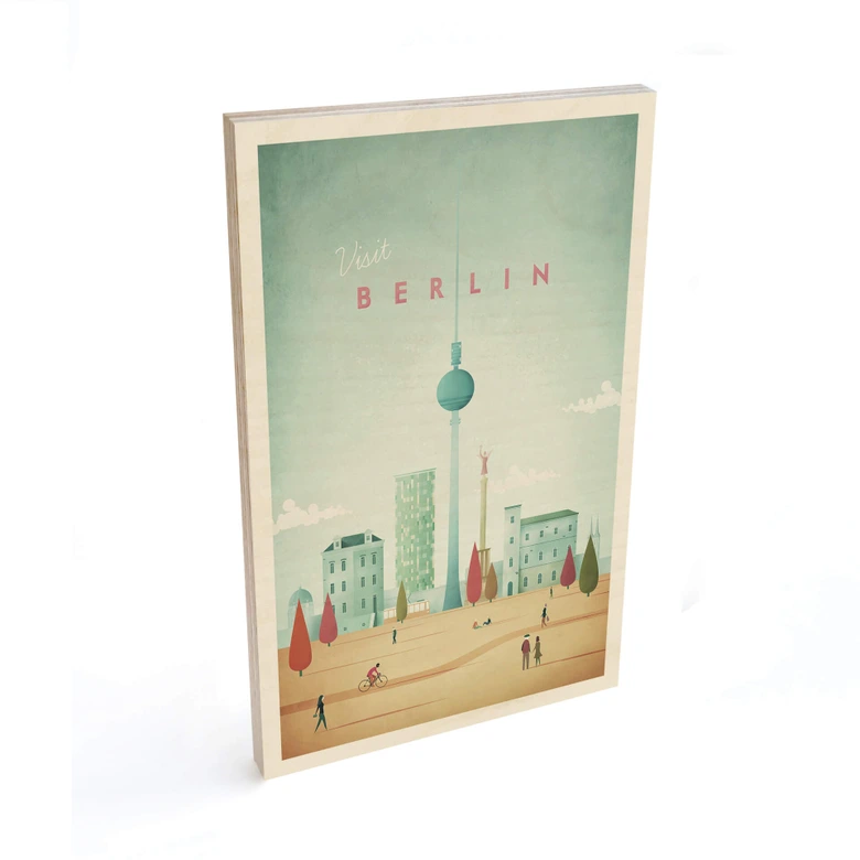 Houten Poster Rivers - Berlin 