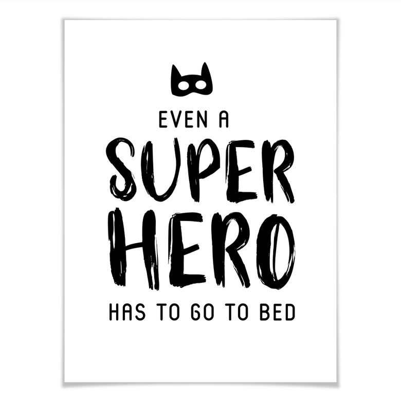 Poster Even a super hero 01 