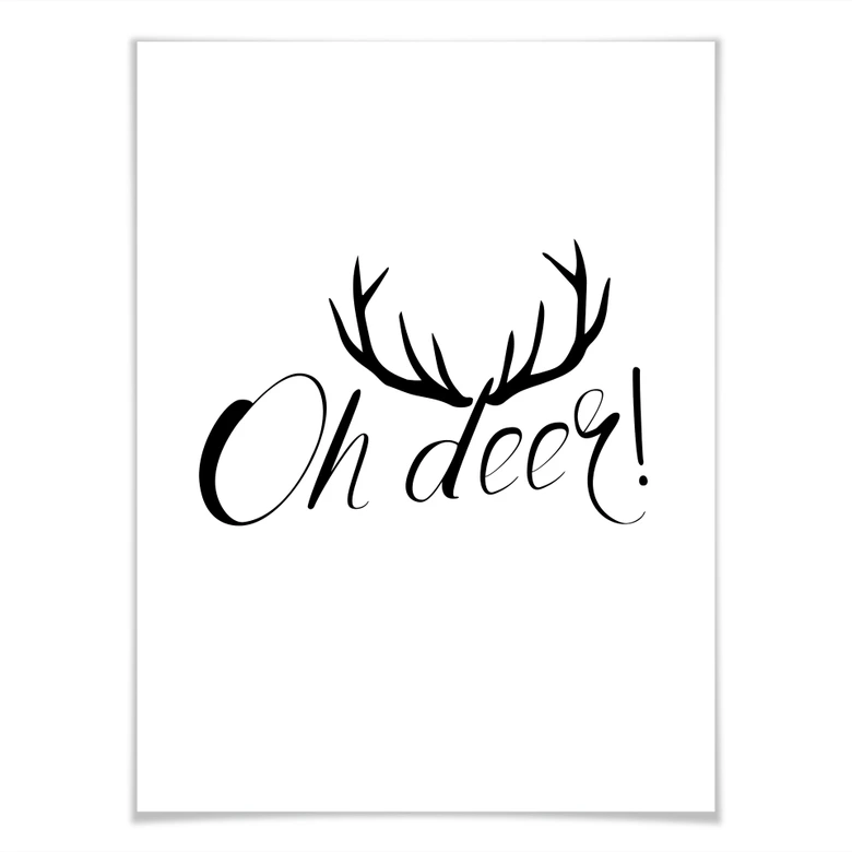 Poster Oh deer 