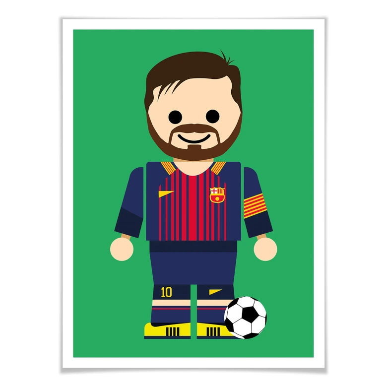 Poster Gomes - Messi Spielzeug 