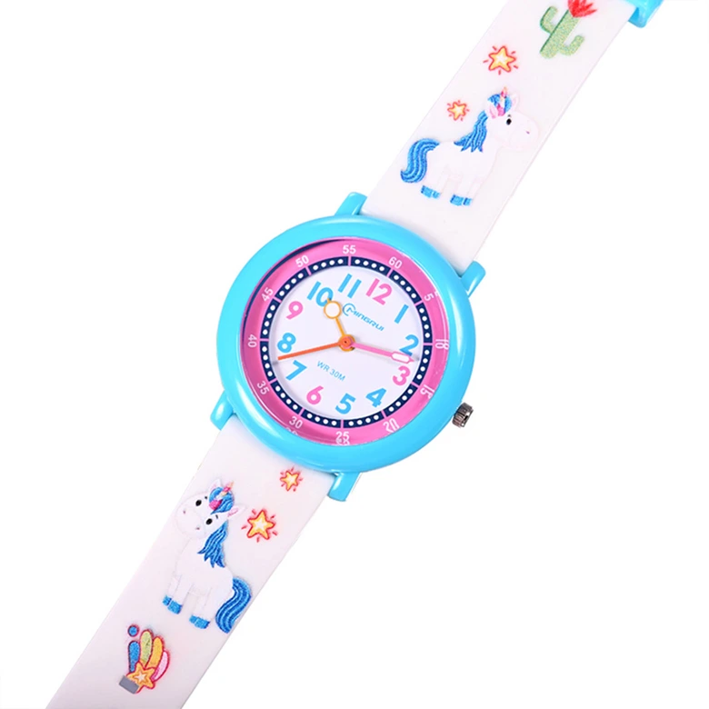 Sport Armbanduhr | Digitale Uhr für Kinder und Jugendliche | Weiß Einhorn 