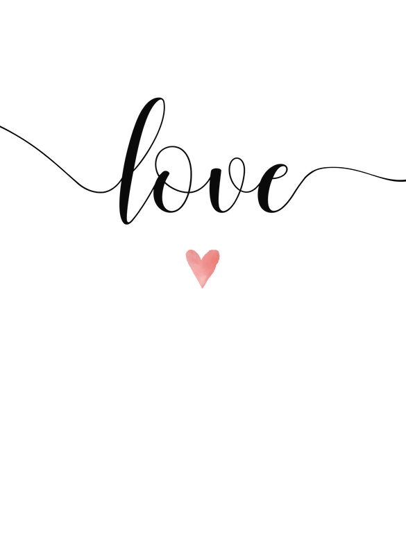 Personalisiertes Poster Love Herz 