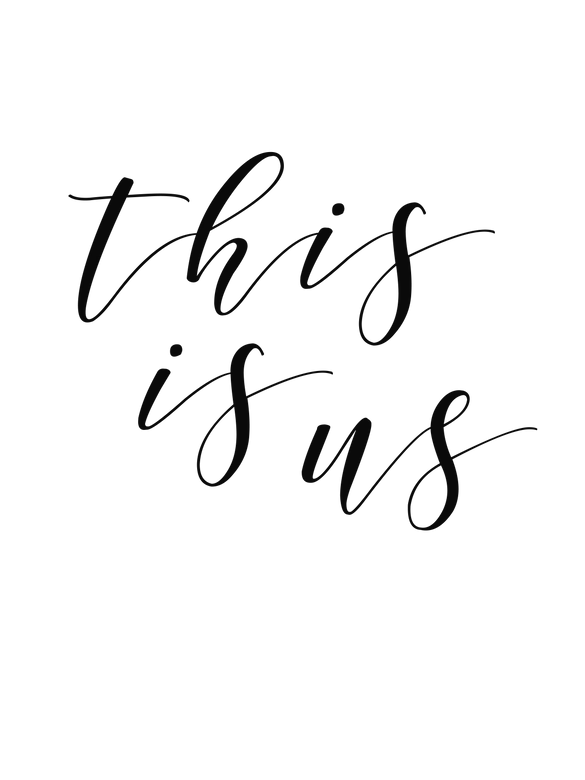 Poster This is Us + Gepersonaliseerde Tekst 