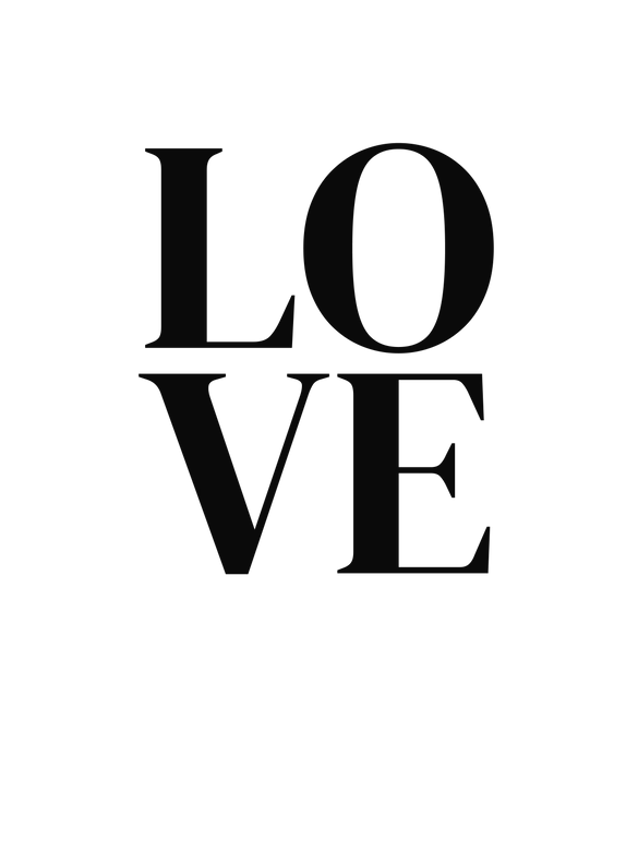 Poster à personnaliser Love 