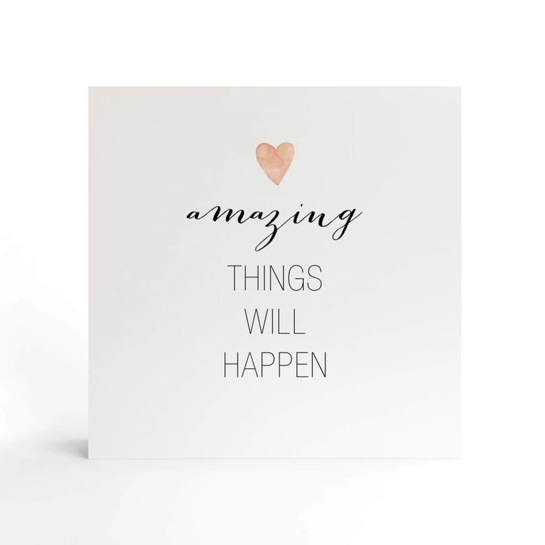 Houten Decoratieblok Confetti & Cream - Amazing Things 