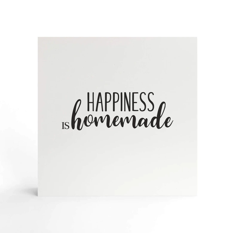 Houten Decoratieblok - Happiness is Homemade 02 