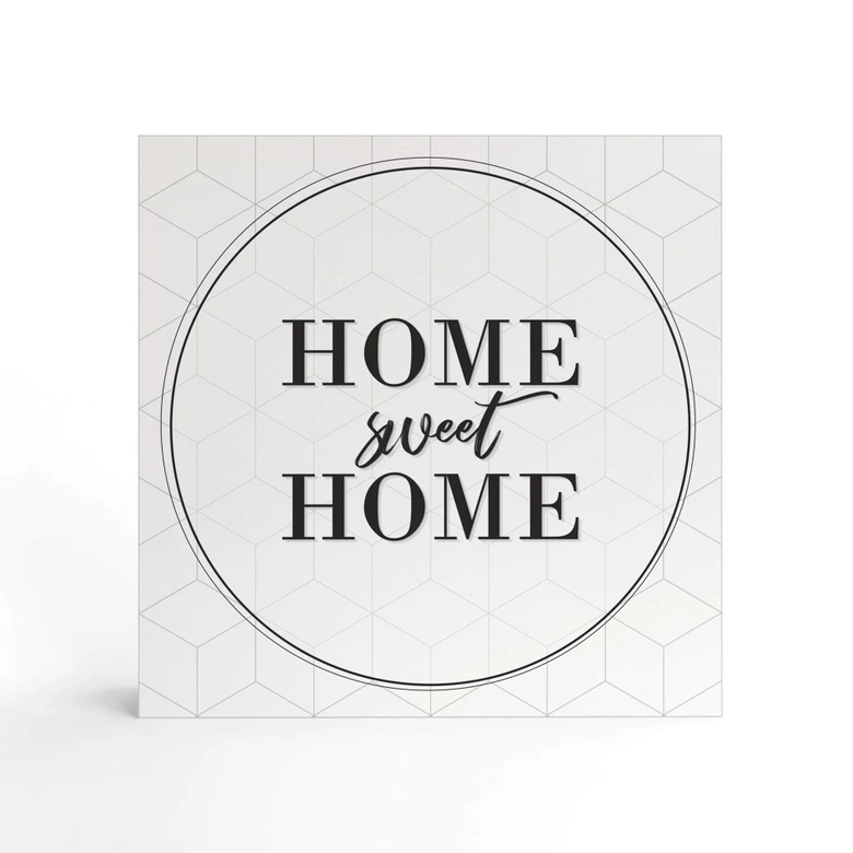 Bloc en bois à poser - Home sweet home 
