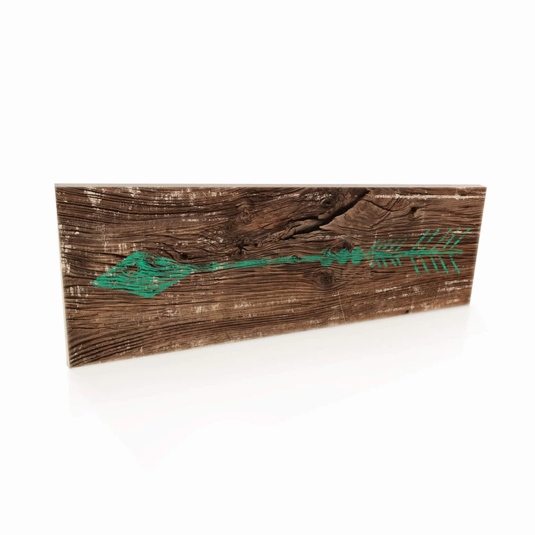 Holzschild Pfeil Grün 
