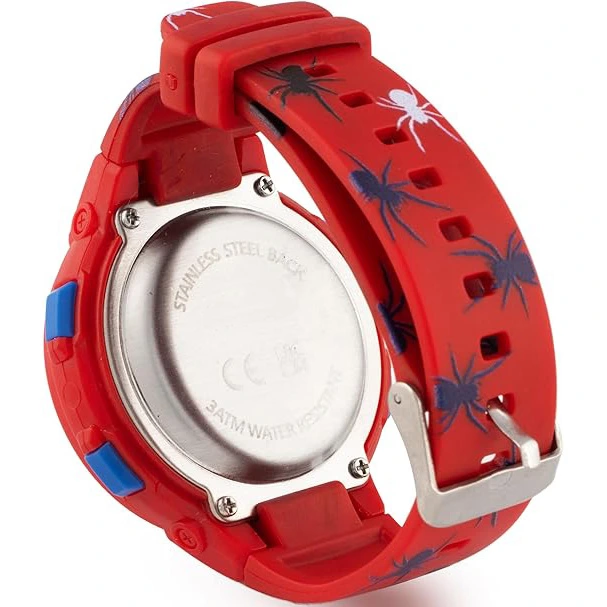 Sport Armbanduhr | Digitale Uhr für Kinder und Jugendliche | Rot Spinnen 
