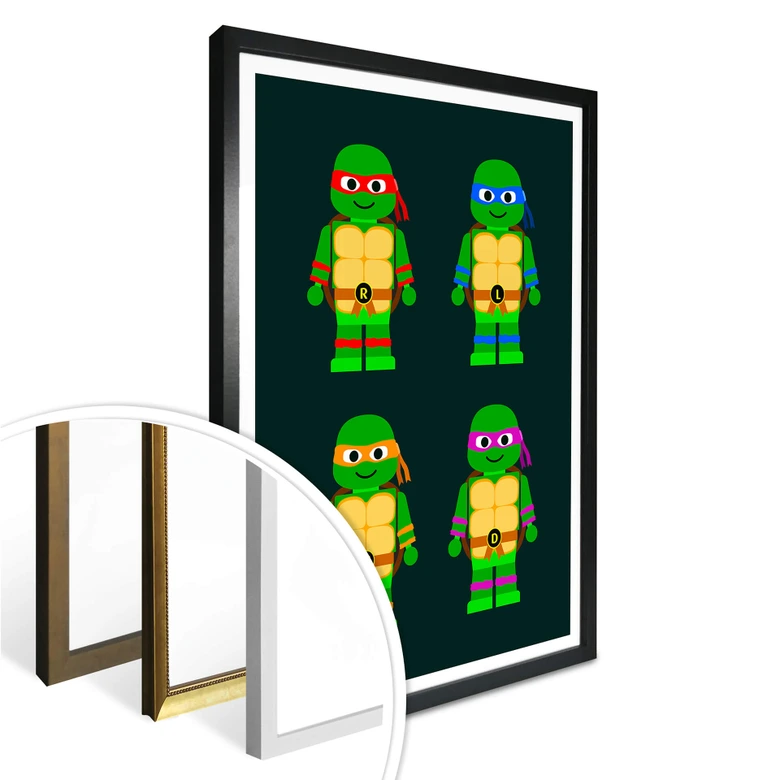 Poster Gomes - Teenage Mutant Ninja Turtles Spielzeug 