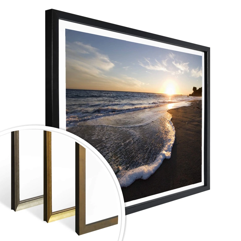 Poster Sonnenuntergang am Meer 