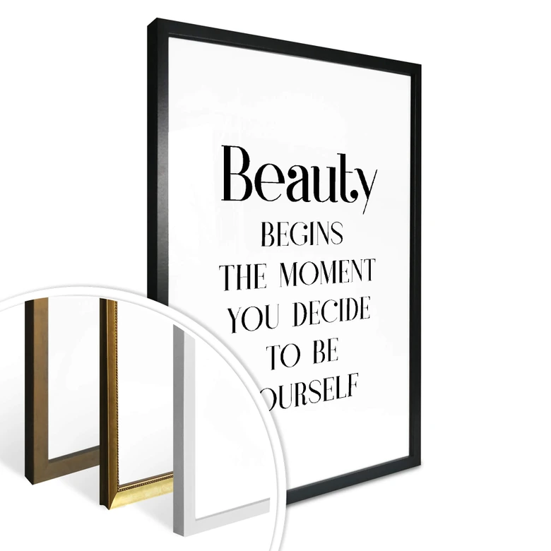 Poster Beauty - be yourself 