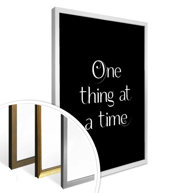 Póster Una cosa a la vez 
