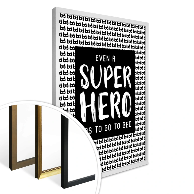 Poster Even a super hero - Muster 