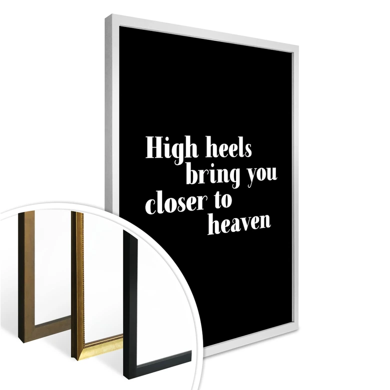 Póster Los tacones altos te acercan 