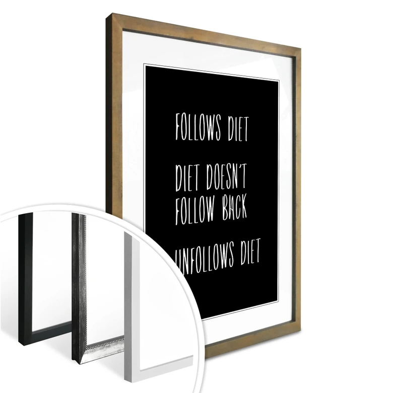 Poster följer inte diet 