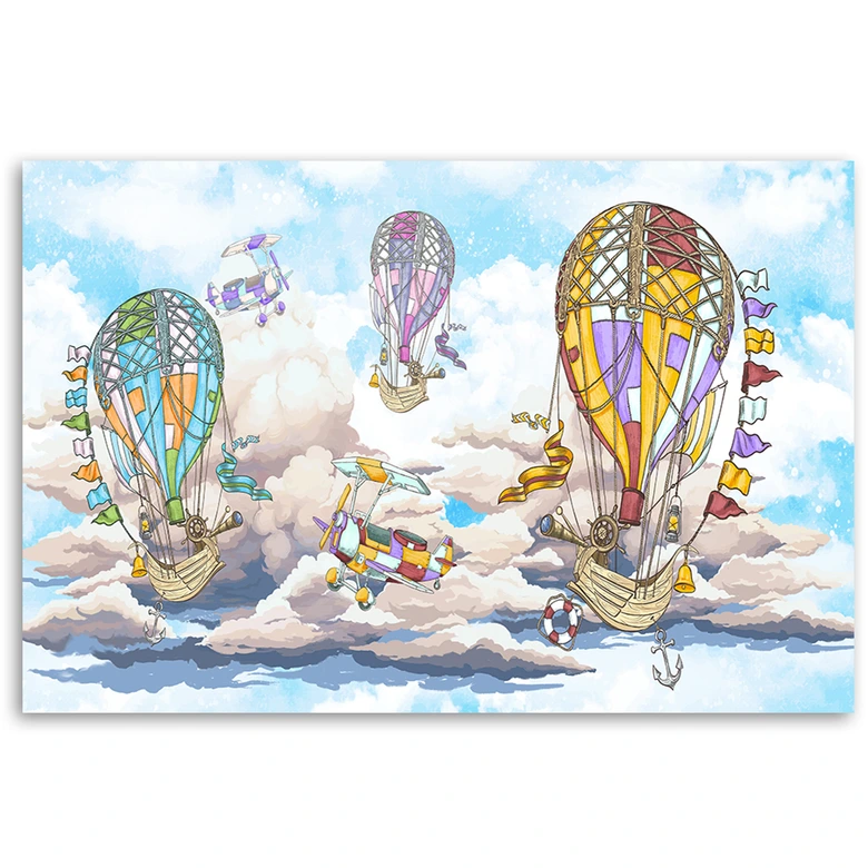 Leinwandbild, Bunte Luftballons 