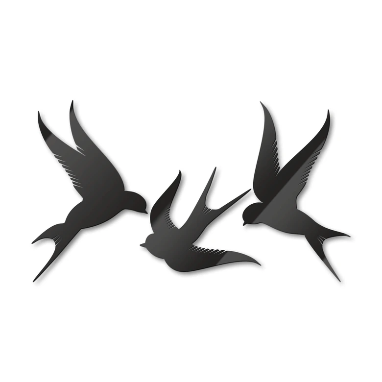 Acryldeko Vögel (3-teilig) 