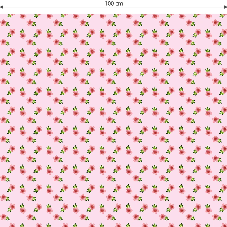 Møbelfolie, dekorativ folie - kan tørres af - blomster pink 