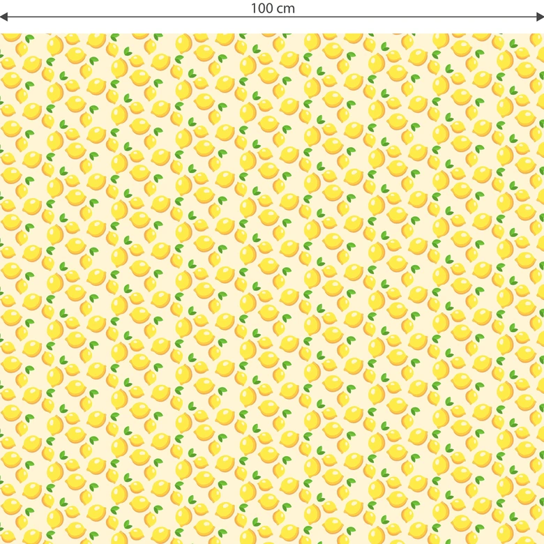 Sticker meuble Film décoratif adhésif - lavable - Citron 
