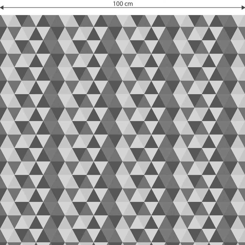 Möbelfolie, Dekofolie - abwischbar - Dreiecke 02 - Schwarz-Weiß 
