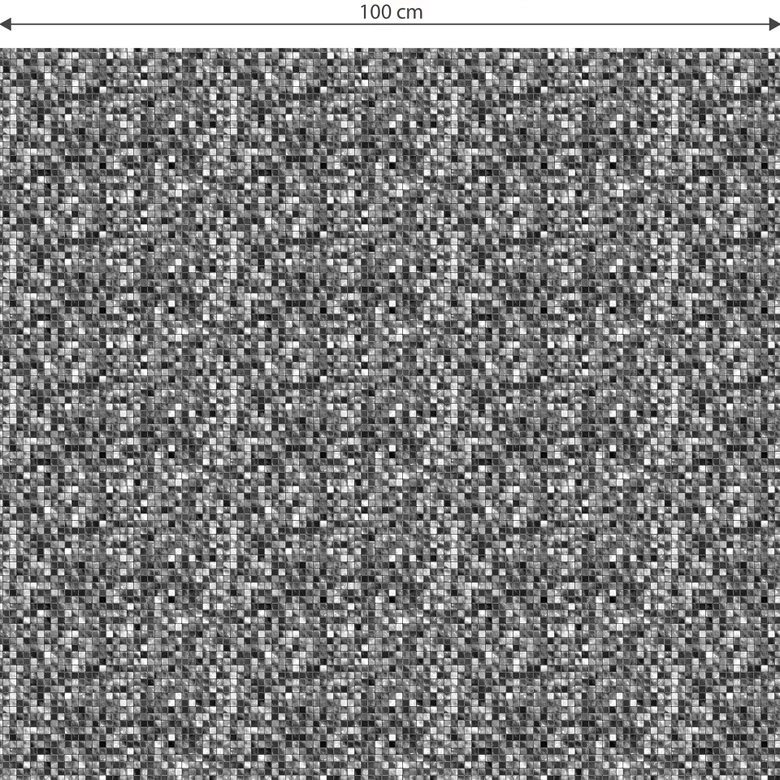 Möbelfolie, Dekofolie - abwischbar - Mosaik Schwarz-Weiß 