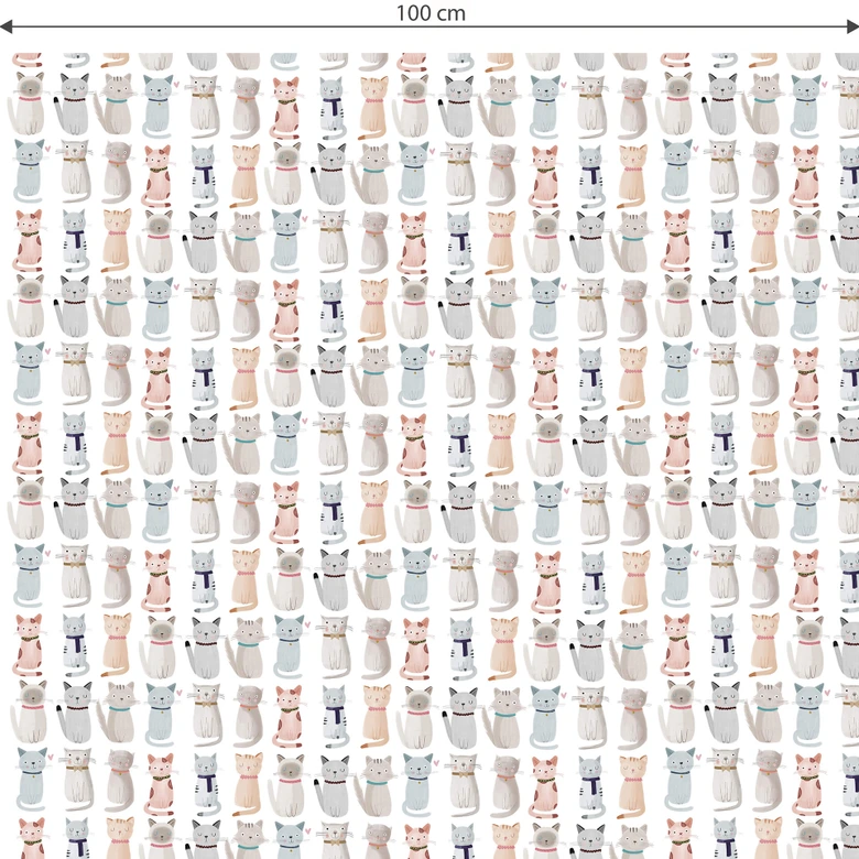 Vinilo adhesivo muebles Loske - Cat Family 