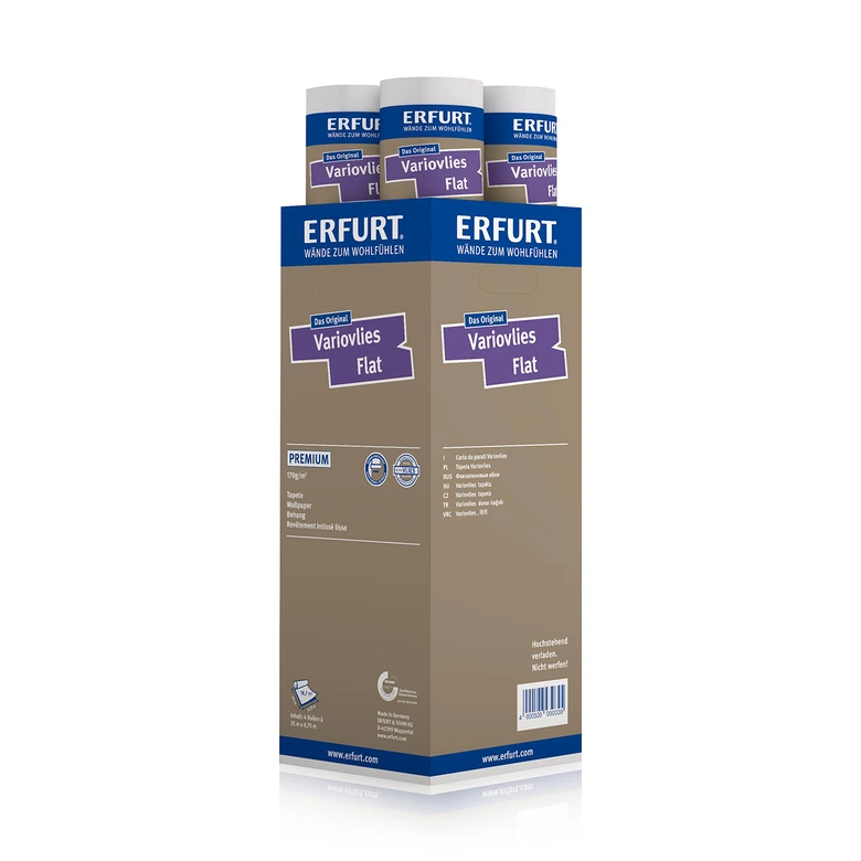 Erfurt gladvlies Behang Vlak Premium 25x0,75m 