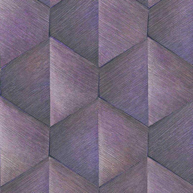 Papier peint 3D, papier peint à motifs Fashion for Walls 4 de Guido Maria Kretschmer violet 