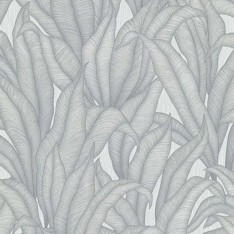 Rankentapete, Blättertapete Fashion for Walls 4 von Guido Maria Kretschmer silber 