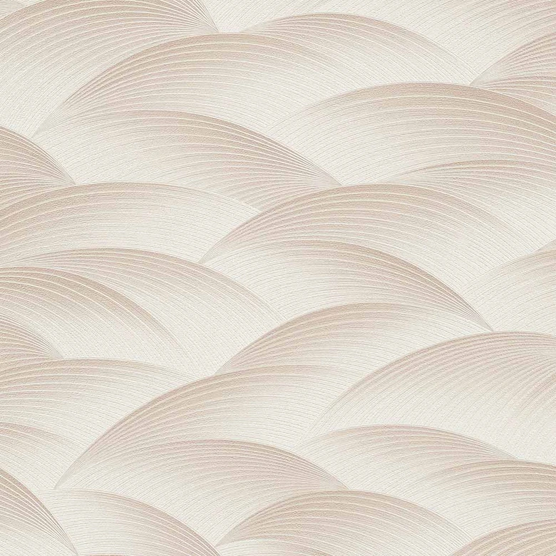 Wellentapete, Mustertapete Fashion for Walls 4 von Guido Maria Kretschmer beige 