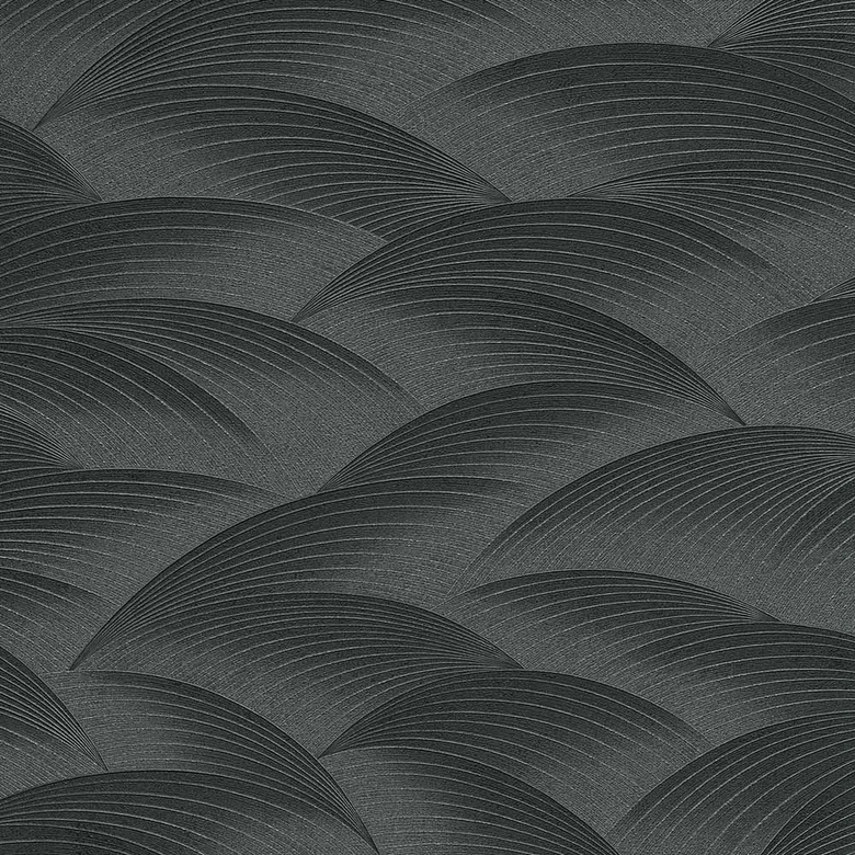 Wellentapete, Mustertapete Fashion for Walls 4 von Guido Maria Kretschmer schwarz 